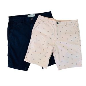 Casual Beach Men's Cotton 2 Piece Shorts Set - Size 32